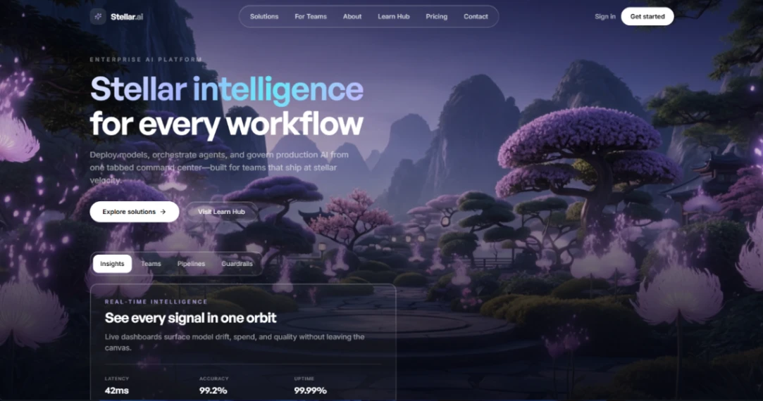 Enterprise AI website template
