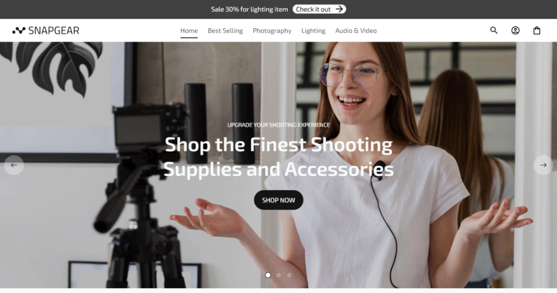AV Equipment Store website template