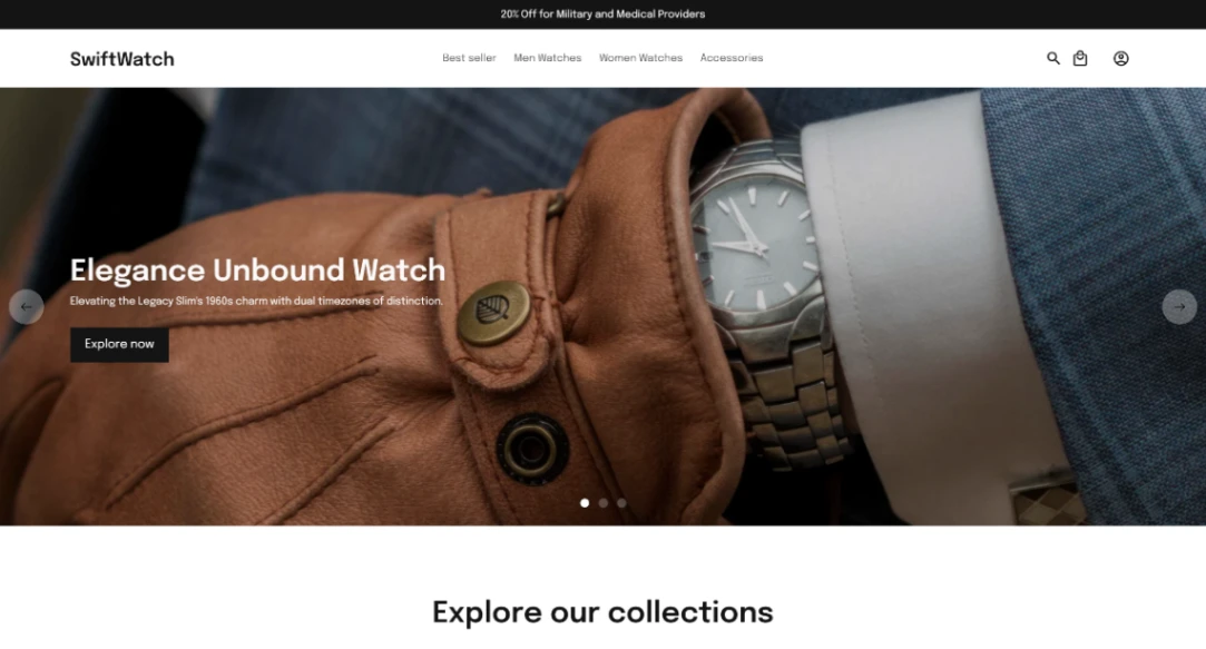 Luxury Watch Store website template