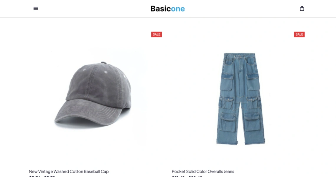 Casual Streetwear Store website template