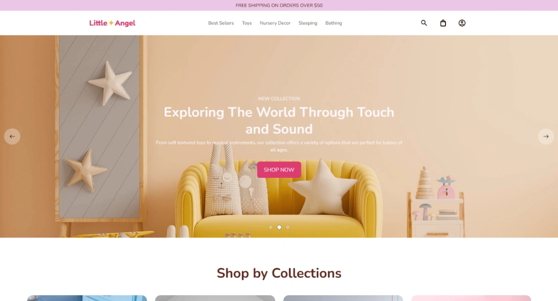 Baby Products Store website template