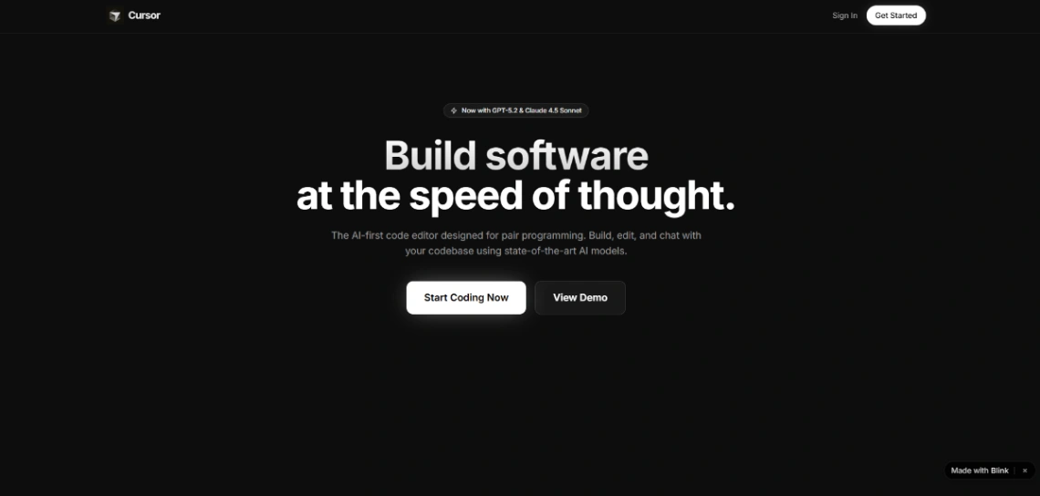 Cursor Clone web application template