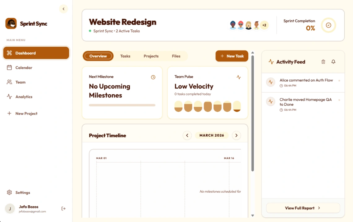 Team Collaboration Hub web application template