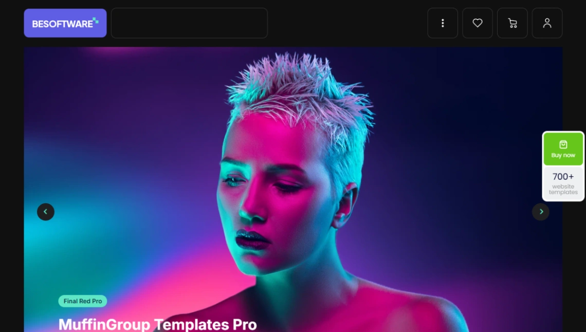 Digital Product Store website template