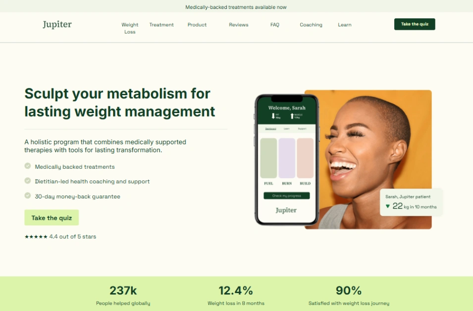 Health Program Landing website template