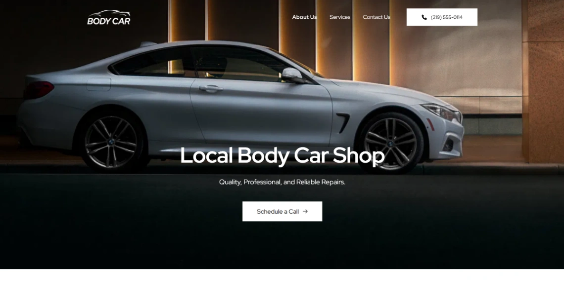 Auto Repair website template