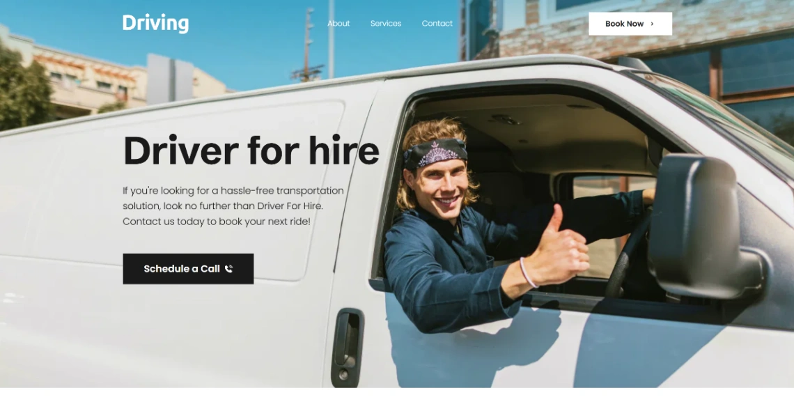 Chauffeur Service website template