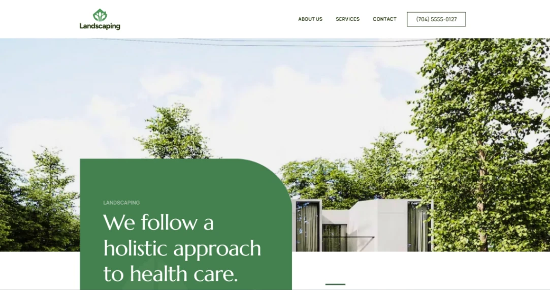 Landscaping Services website template