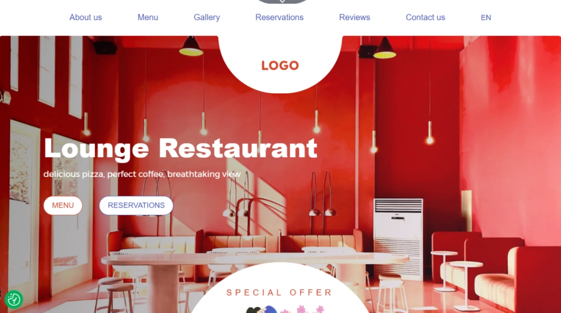 Cozy Restaurant website template