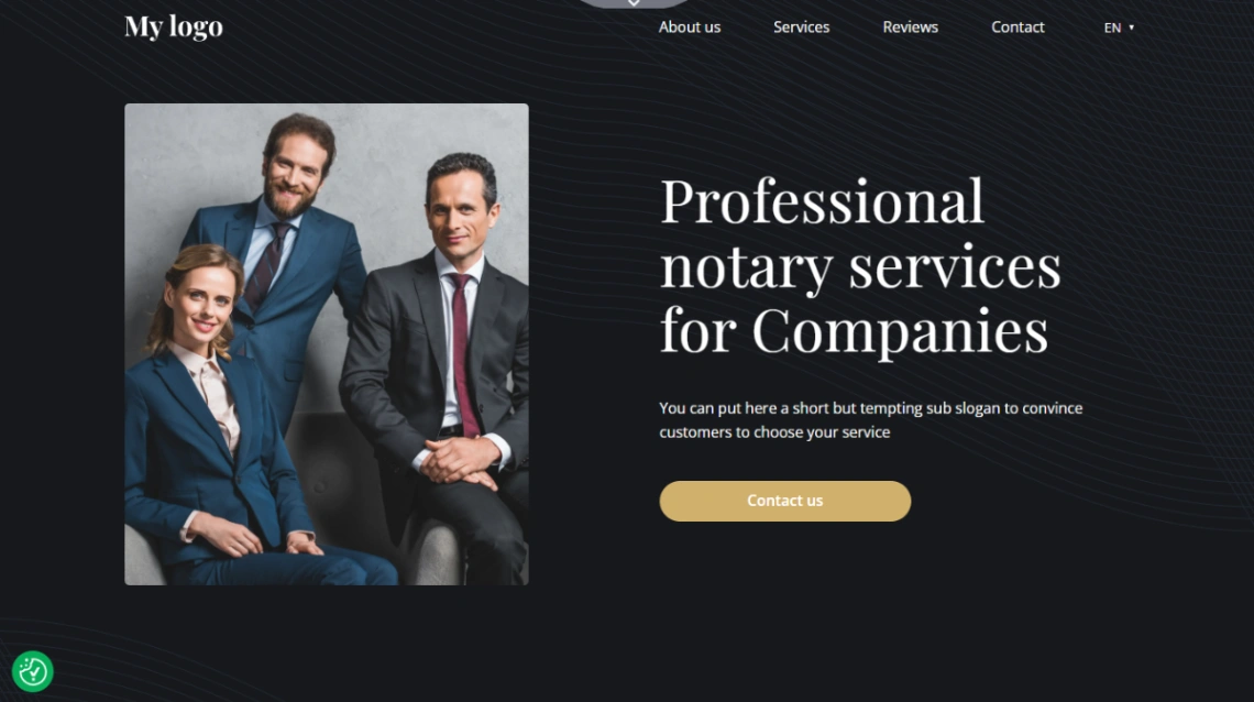 Notarial Services website template