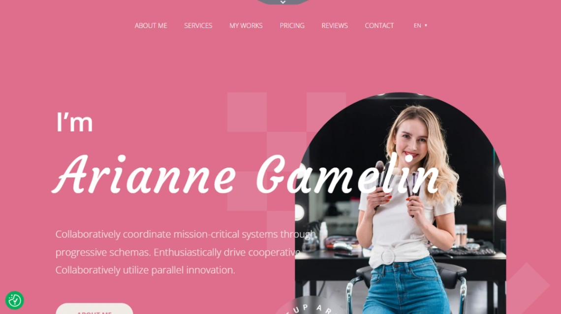 Makeup Artist Services website template
