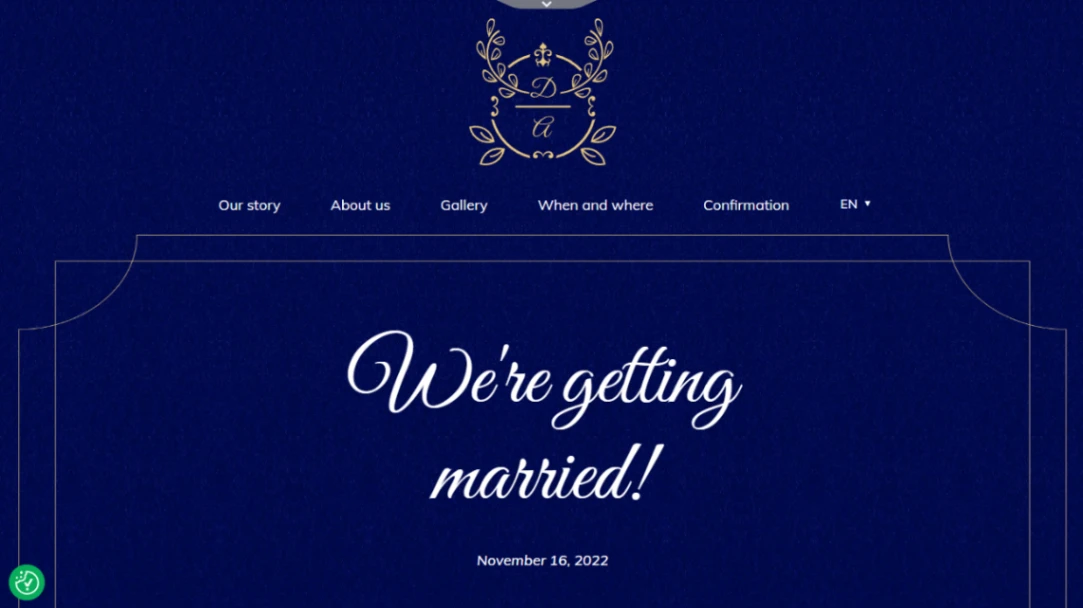 Luxurious Wedding website template