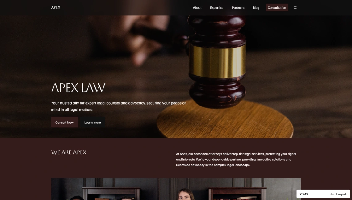 Legal Services website template