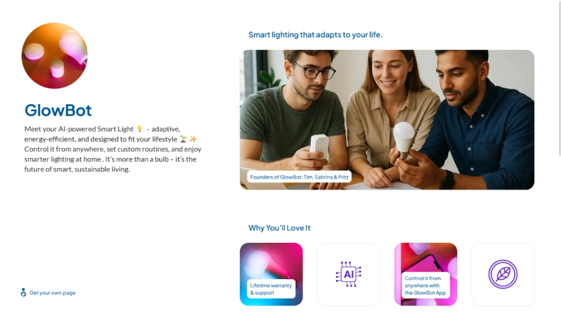 Smart Product website template