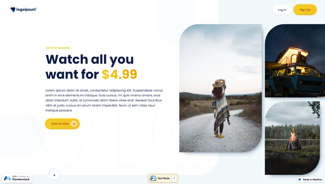 Video Streaming Platform website template