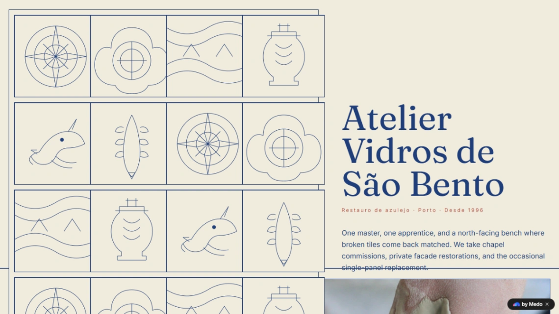 Artisan Studio website template