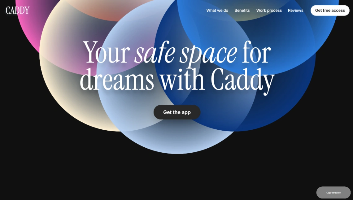 Company Landing Page website template