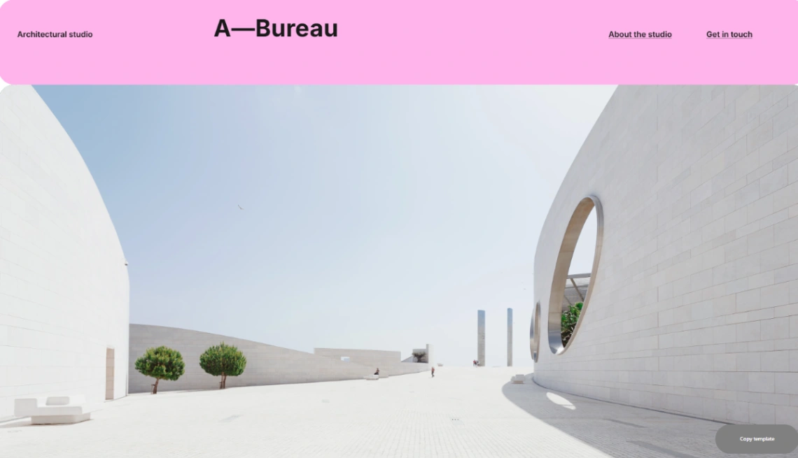 Architecture Studio Portfolio website template