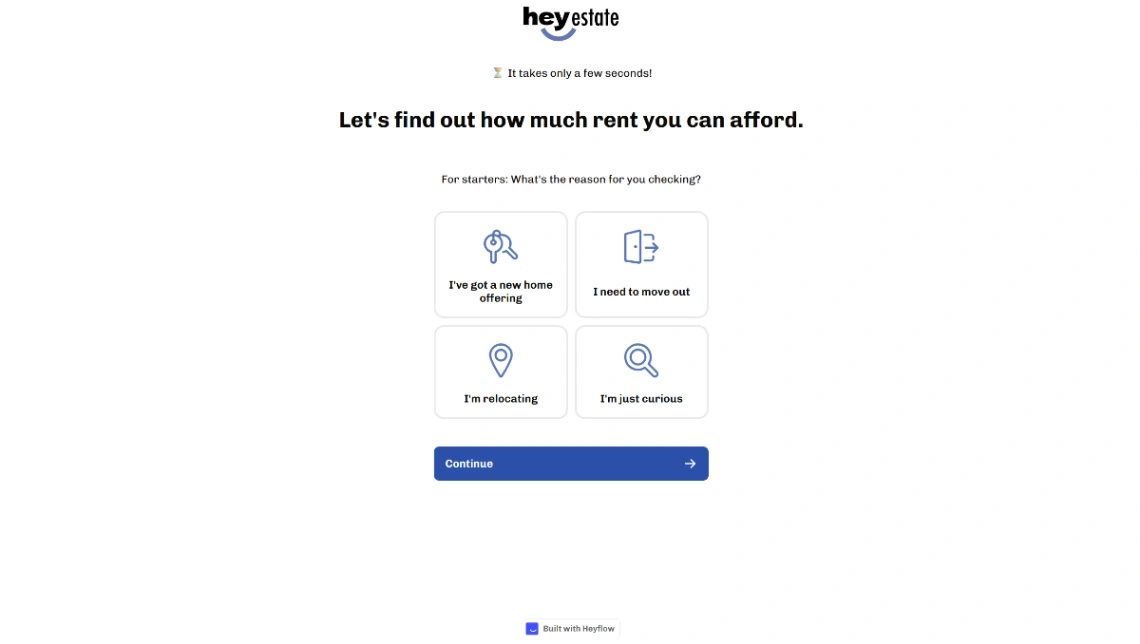 Rent Affordability Calculator website template