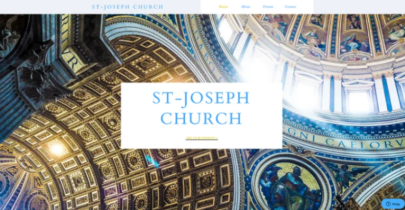 Church Website website template