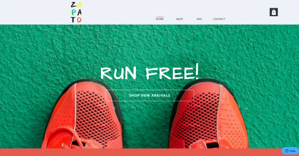 Shoe Online Shop website template