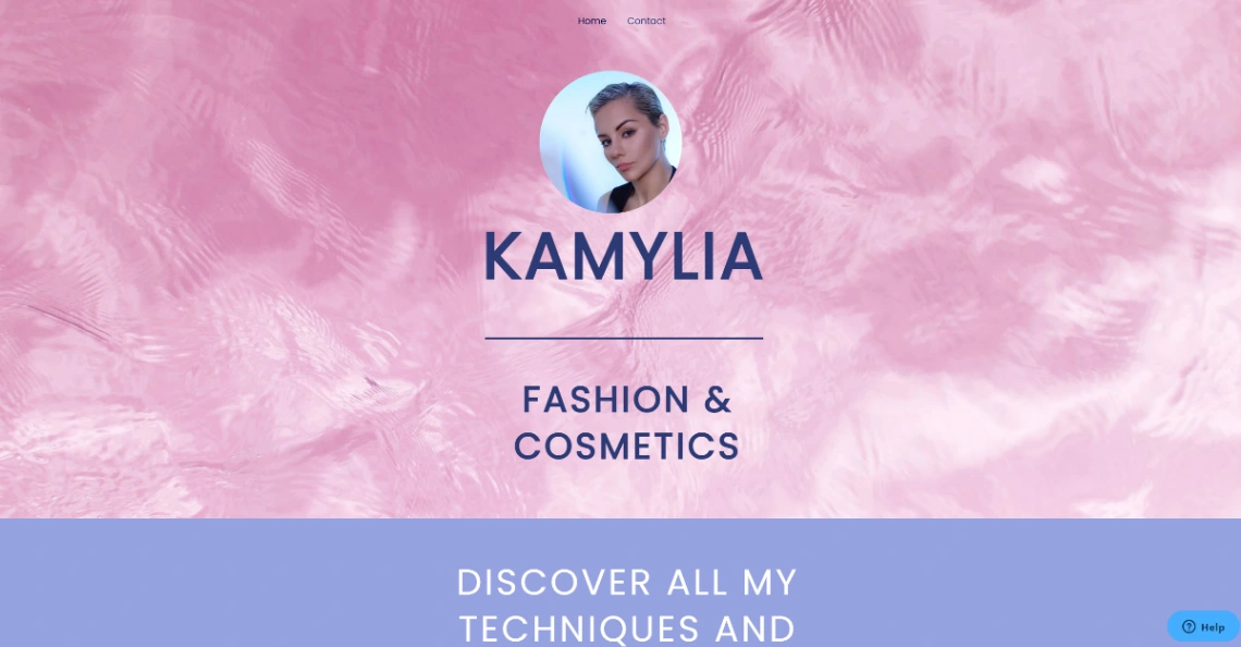 Influencer website template