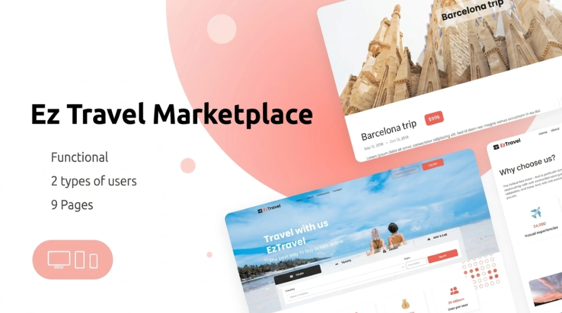 Travel Marketplace web application template
