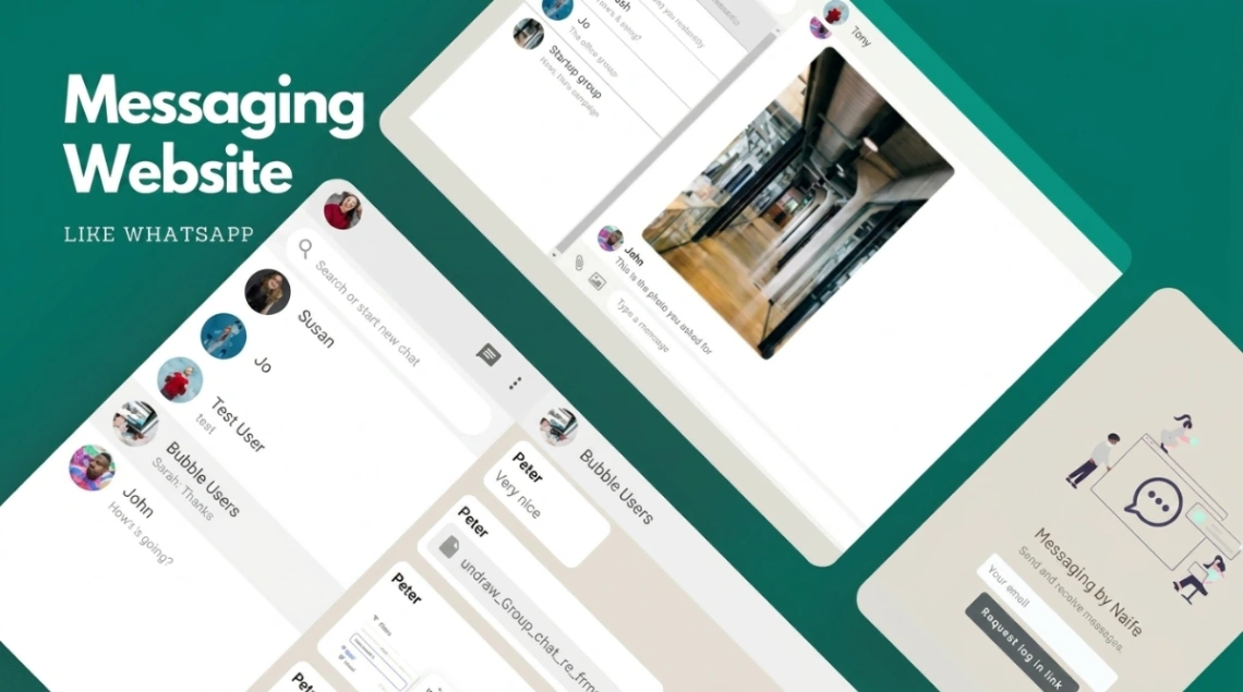 Messaging App web application template
