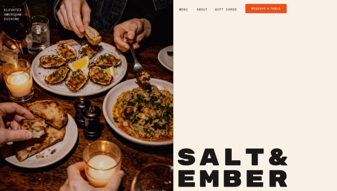 Modern Restaurant website template