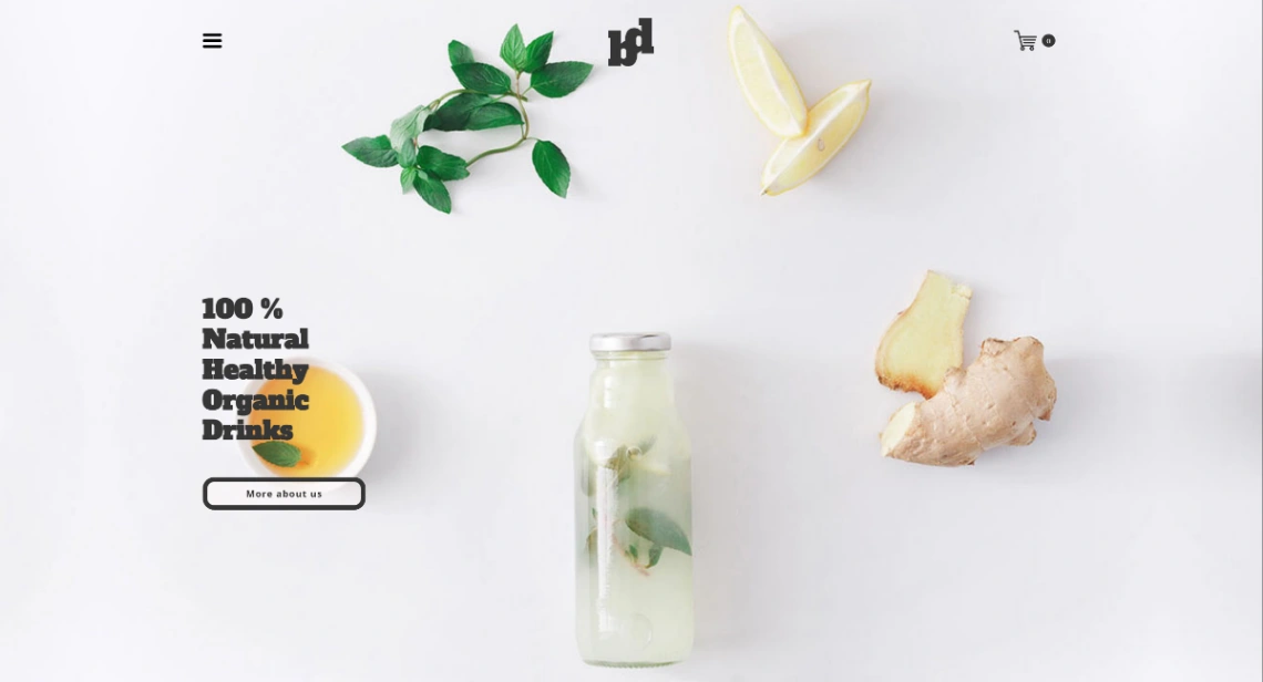 Organic Store website template