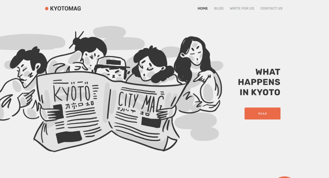 Digital Magazine website template