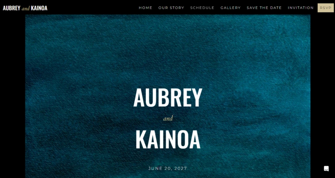 Luxury Wedding Event website template