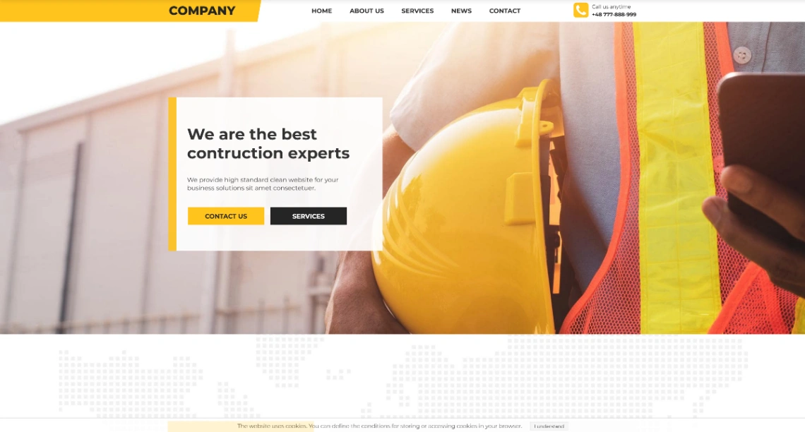 Building Contractor website template