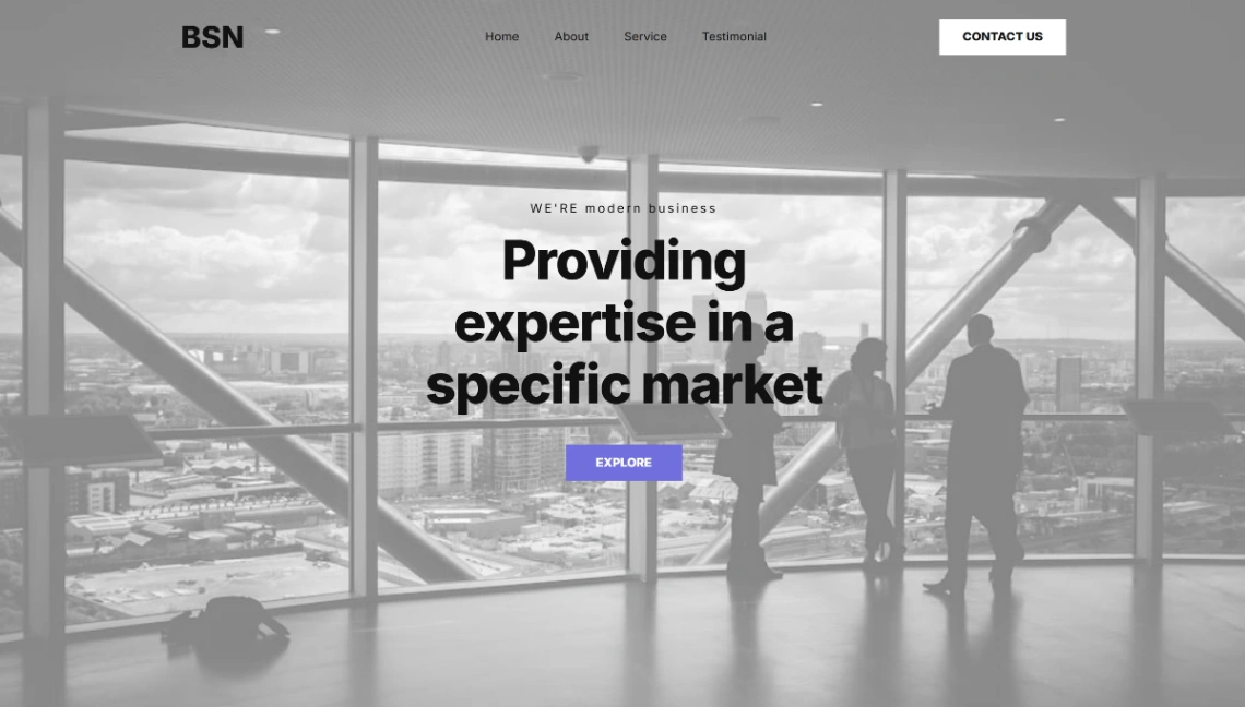 Corporate Consultant website template