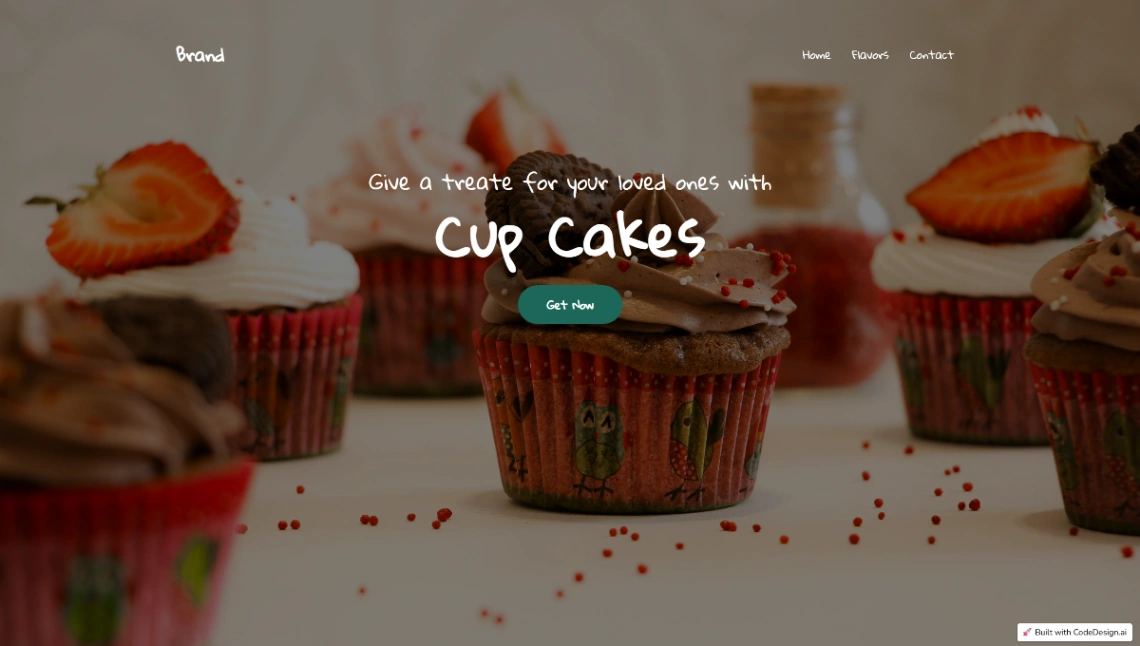 Cake Shop website template