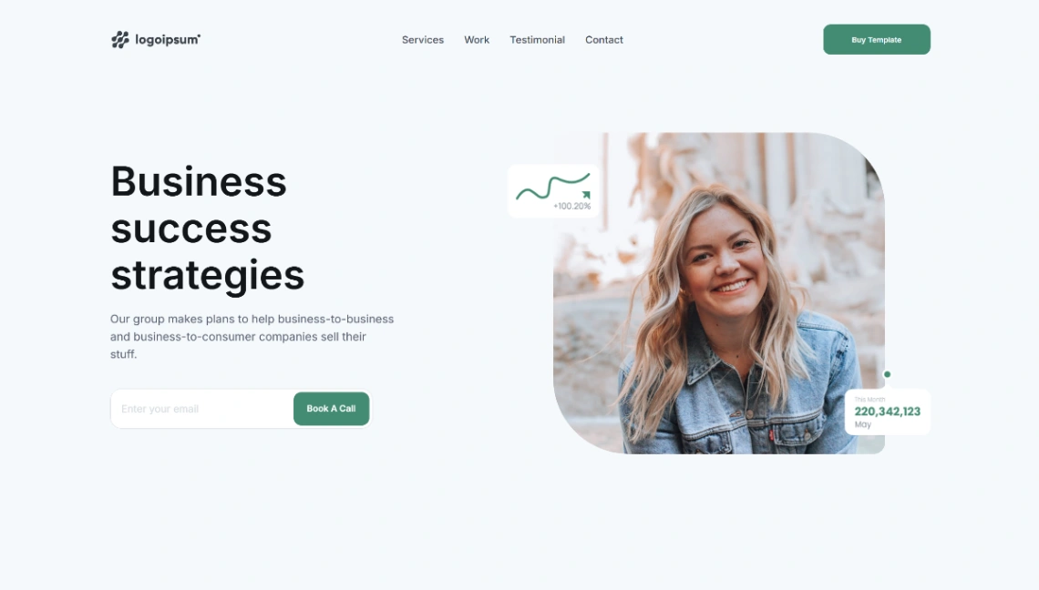 Business Consulting website template