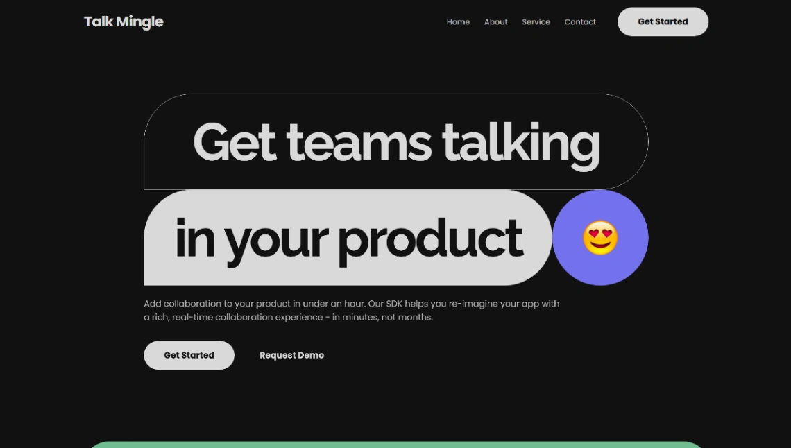 Chat App Startup website template