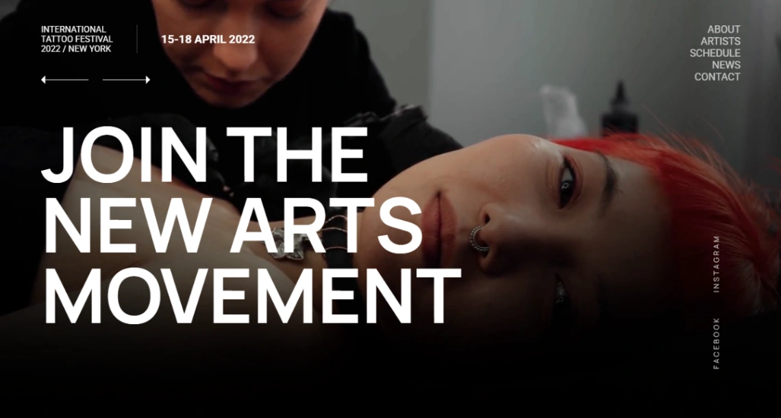 Tattoo Festival website template