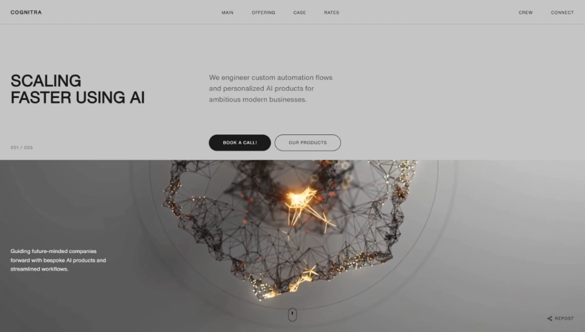 AI Consulting website template