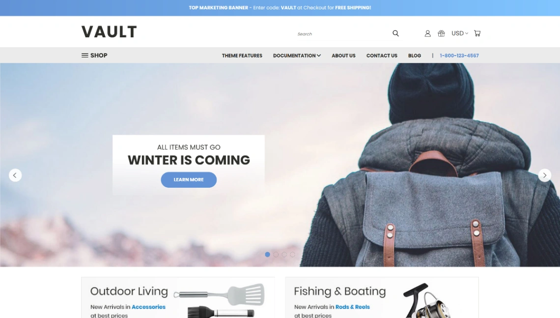 Online Retail website template