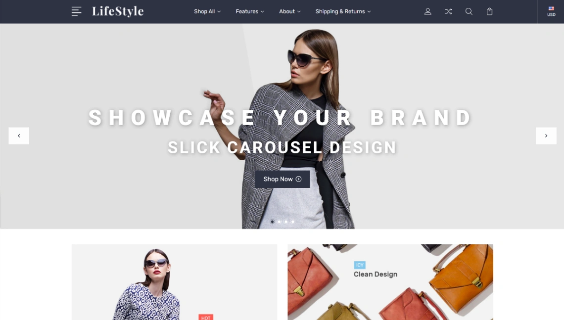 Designer Store website template