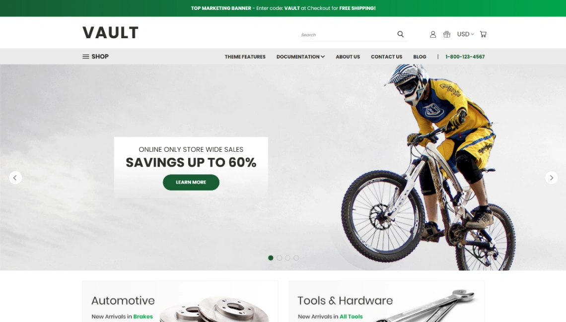 Ecommerce website template