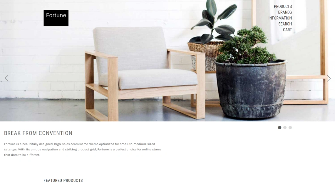 Furniture Store website template