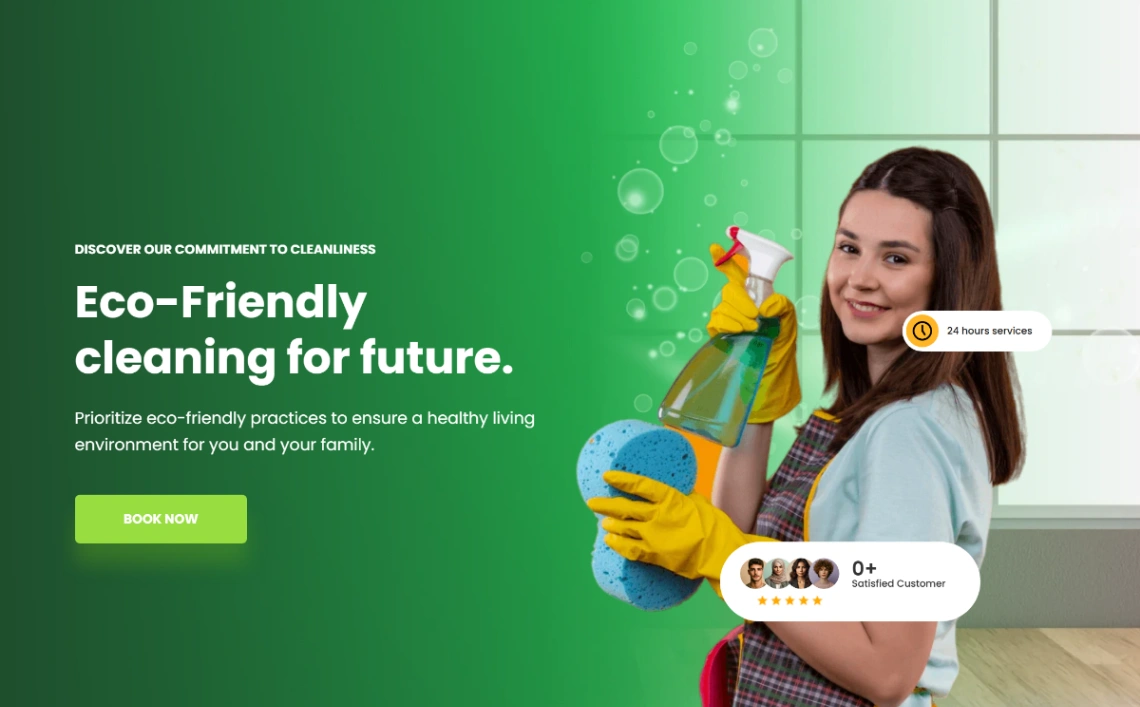 Cleaning Service website template
