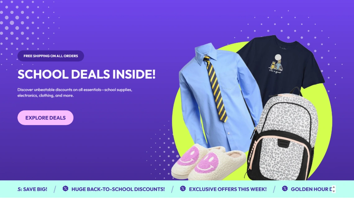 School Fashion website template