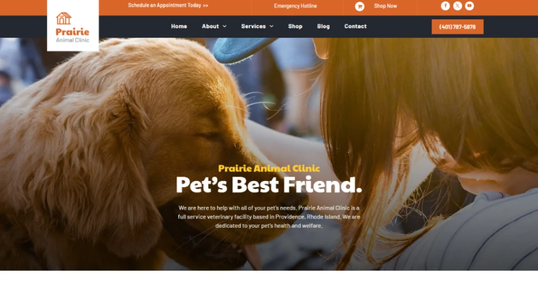 Veterinary Clinic website template