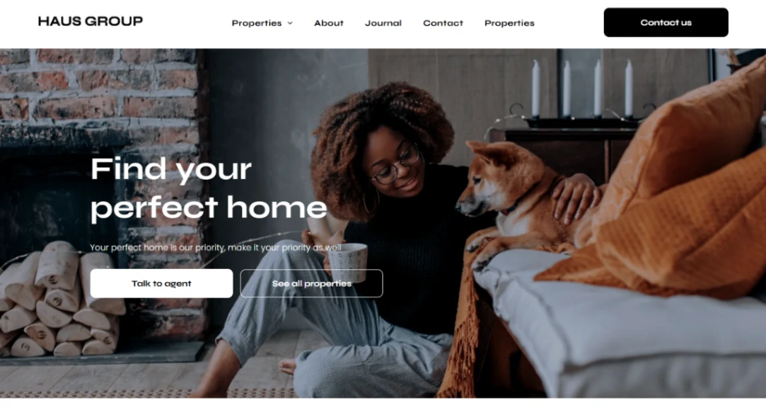 Real Estate Showcase website template