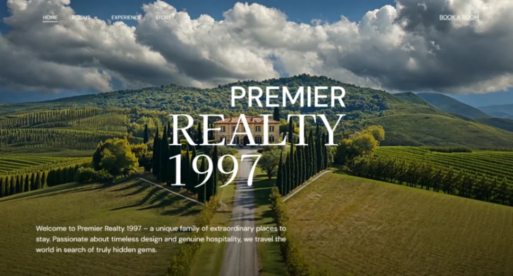 Luxury Vacation Rentals website template