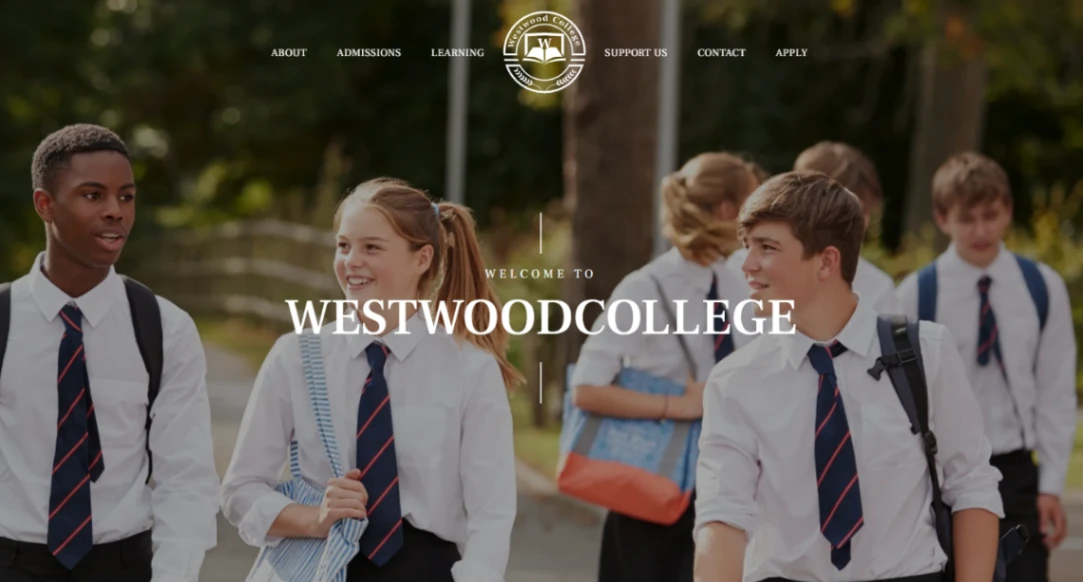 College & University website template