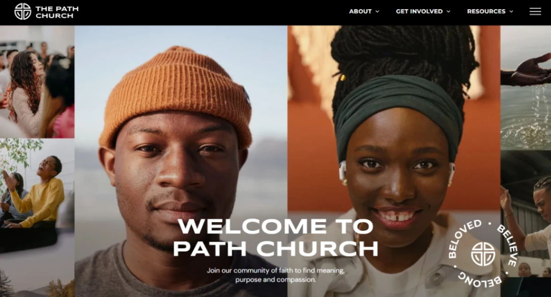 Church Community website template